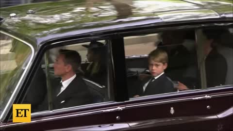 Prince George Sticks His Tongue Out Amid Queen's Funeral