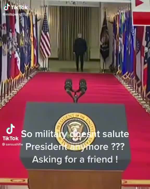 Only real commander get saluted