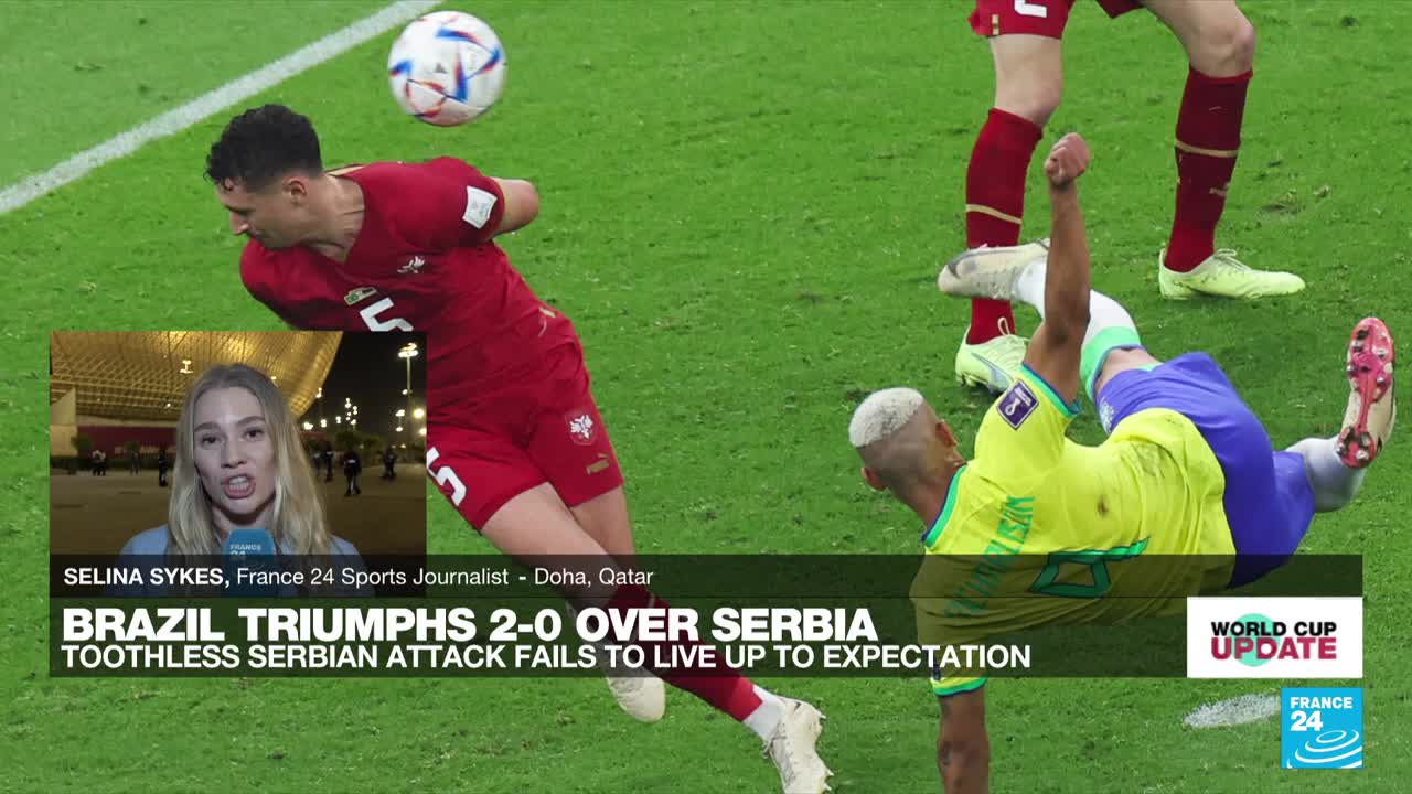2022 FIFA World Cup: Richarlison double gives Brazil World Cup win over Serbia