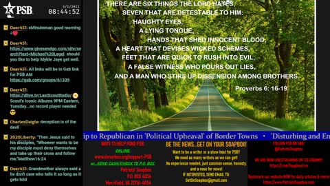 2022-03-01 07:00 EST - Patriots Soapbox AM: with LadyRWB , MykelJaye & DD
