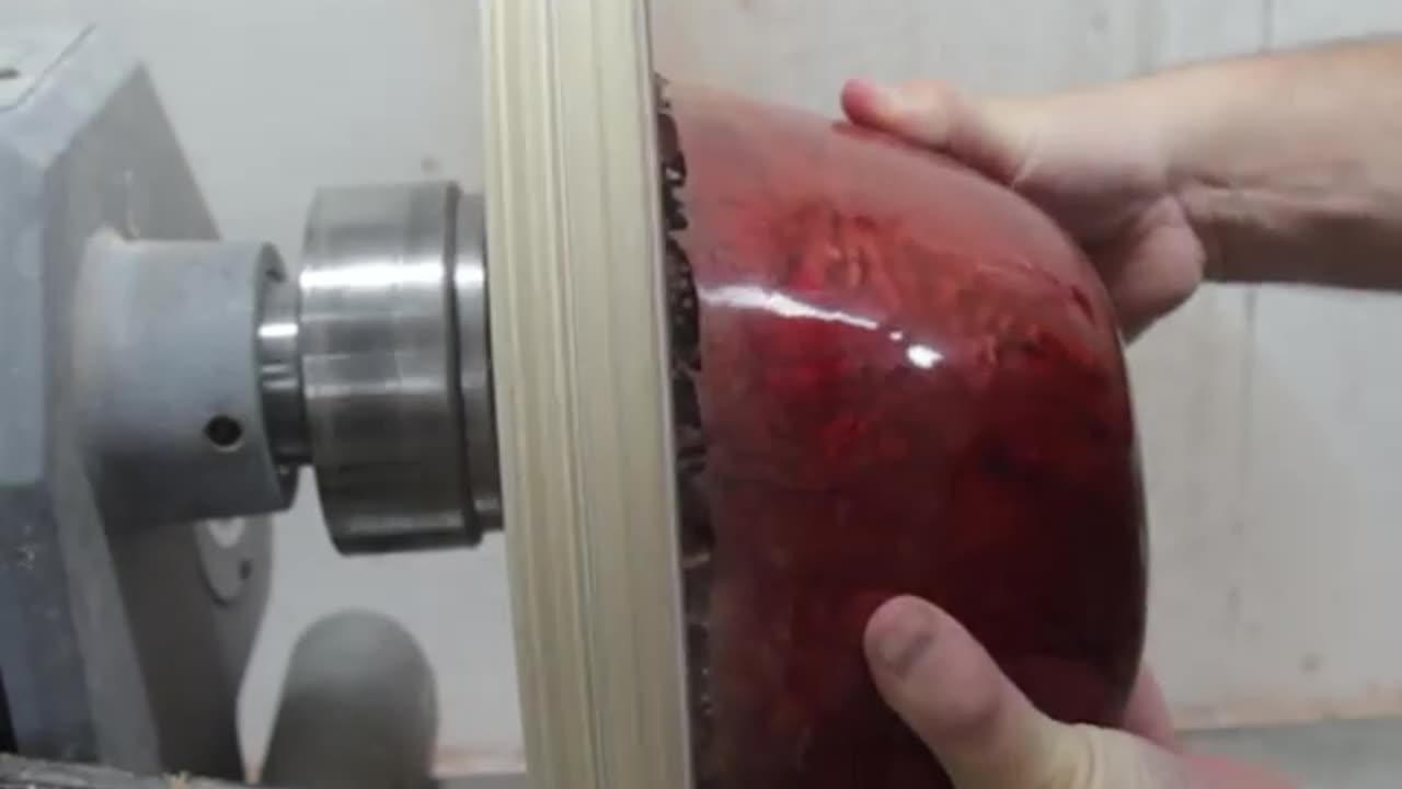 Using PINECONES to Create a Ruby Red BOWL...
