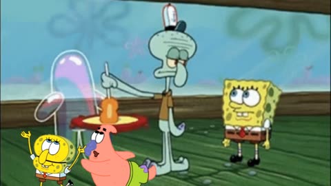 SpongeBob And Patrick Are Pretending To Be Imposters While Squidward Helps Bubble Buddy 🫧