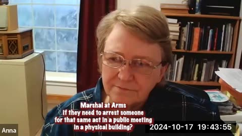 david asks anna 2024 October 17th coordinators meeting Marshal at Arms question