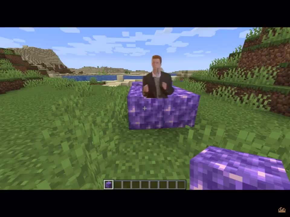 When the amethyst block is never gonna give you up