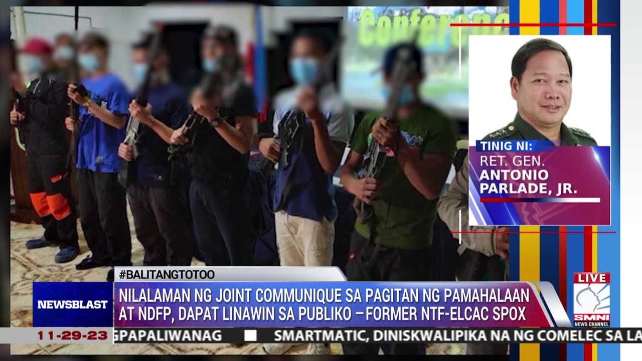 Nilalaman ng joint communique sa pagitan ng pamahalaan at NDFP, dapat linawin sa publiko