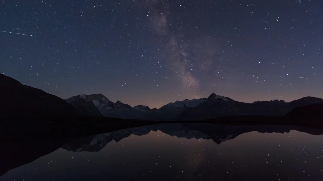 Time Lapse Lake at Night