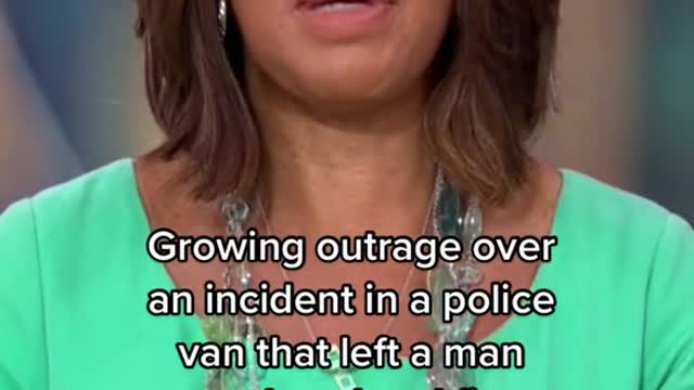 Growing outrage over an incident in a police van that left