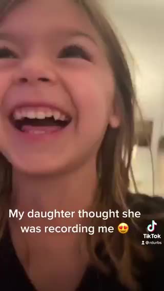 Daughter thought she was recording her father 🥰