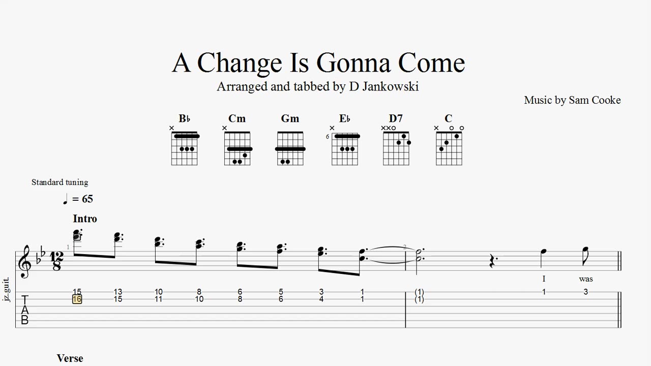 How to play A Change Is Gonna Come