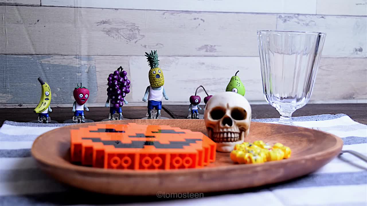 Lego Halloween Dinner - Lego In Real Life 9 _ Stop Motion Cooking & ASMR