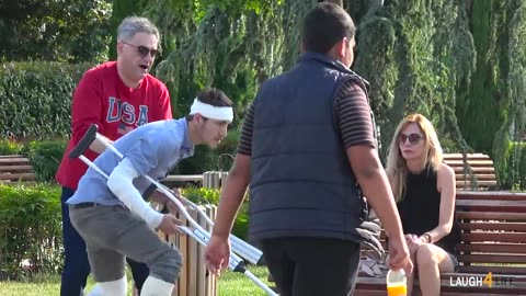 Crazy Boy With Casts 😲Swapping Prank 💥 Best of Just For Laughs