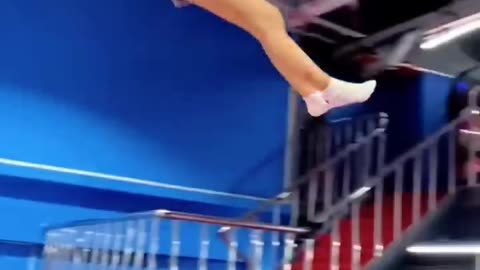 This Trampoline Is ------So Fun Why Didn_t We Just Start Jumping Around Like This When We Were Kids