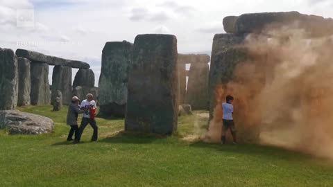 Stonehenge vandalism doesn’t stop thousands gathering for summer solstice