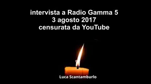 RADIO GAMMA 5 INTERVISTA Luca Scantamburlo