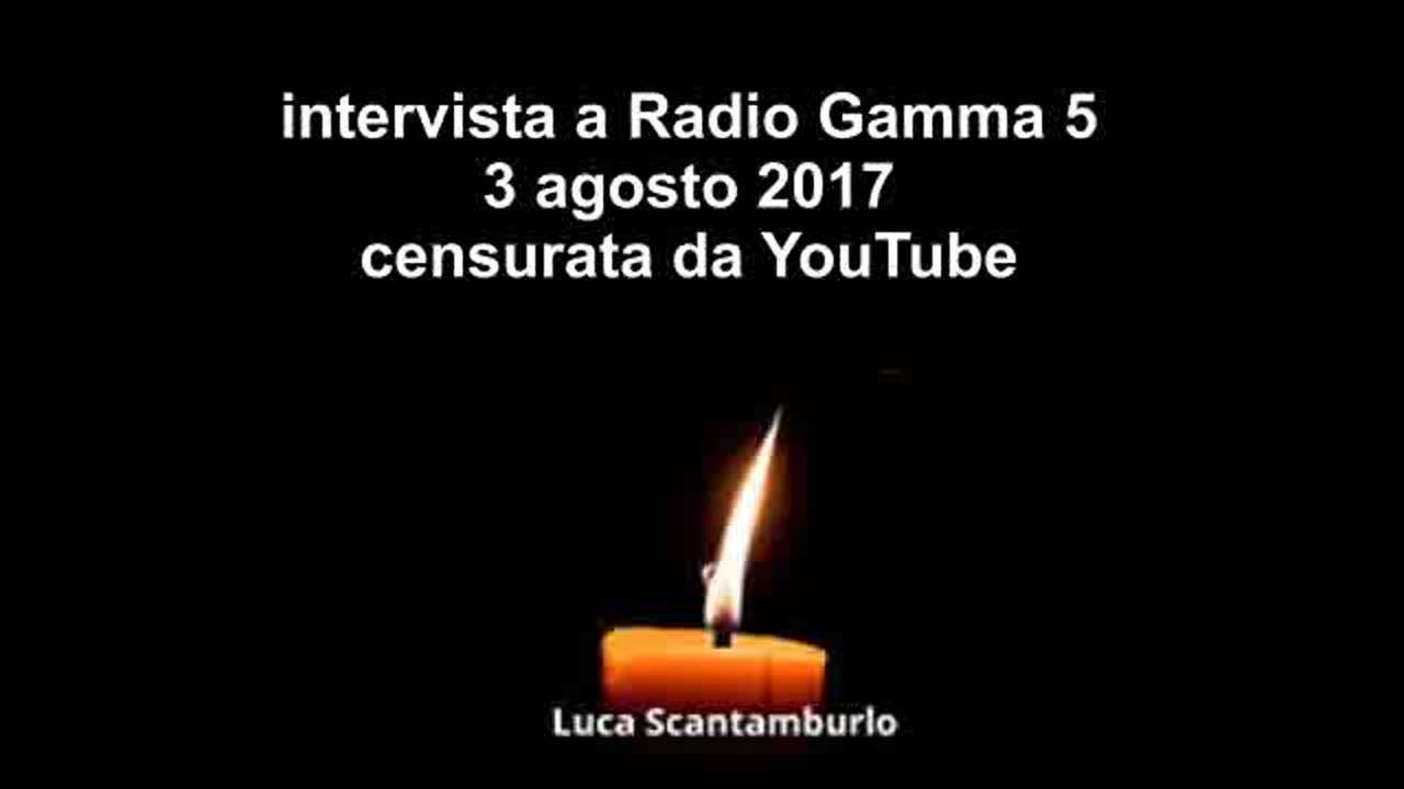 RADIO GAMMA 5 INTERVISTA Luca Scantamburlo