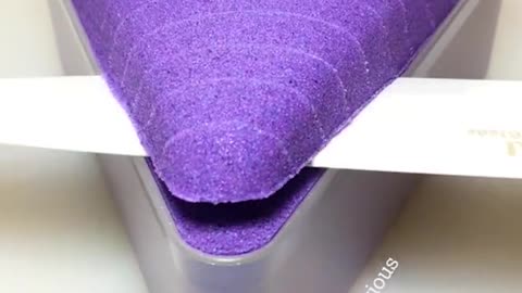 very satisfying video kinetic sand cutting asmr video