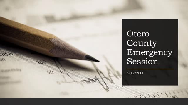 Otero County Emergency Session