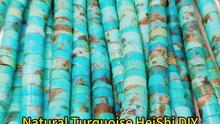 GN-20241224-05 Natural Turquoise HeiShi DIY making different jewelry gift as courtship choice energy