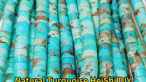 GN-20241224-05 Natural Turquoise HeiShi DIY making different jewelry gift as courtship choice energy