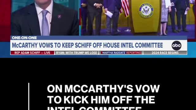 ON MCCARTHY'S VOWTO KICK HIM OFF THEINTEL COMMITTEE,