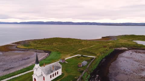 aerial view of nesseby norway