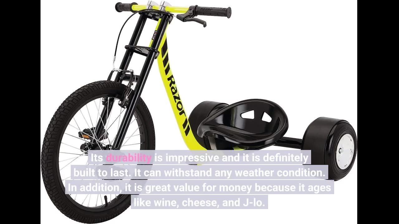 Customer Reviews: Razor DXT Drift Trike Yellow, One Size