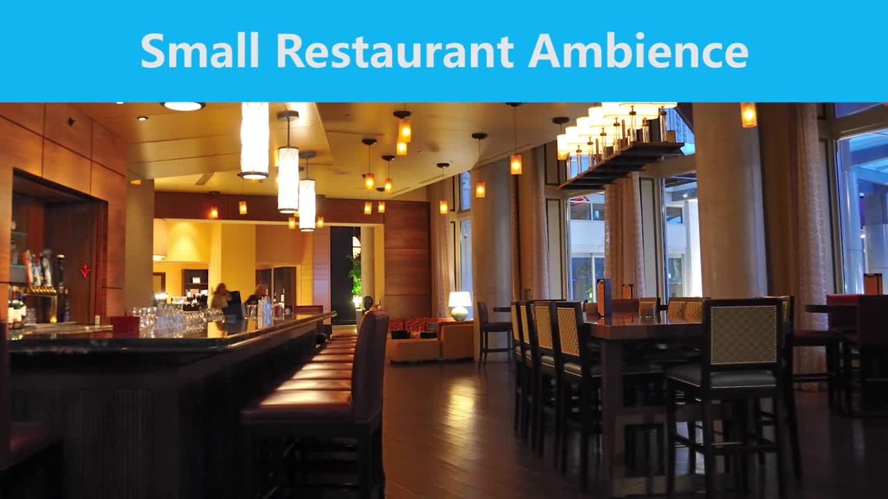 30 min REAL Small Restuarant Ambience for Relaxation