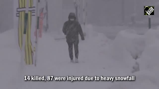 Snowstorm in Japan claimed the lives of 14 people and injured many others, upsetting daily life.