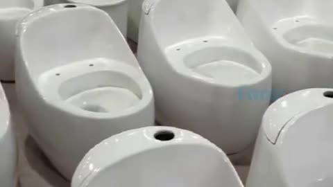 One-piece toilet production site