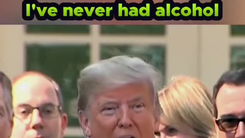 Donald Trump: I am not🚫 a drinker.