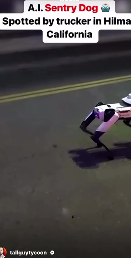 AI Sentry Dog in California?