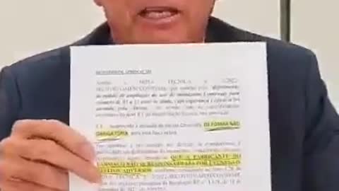 Bolsonaro habla de vacuna en niños!