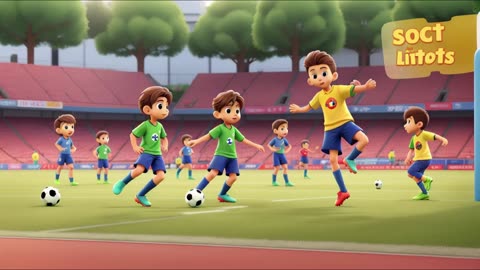 KIDS CARTOONS, KIDS POEMS, KIDS SONGS, The Soccer (Football)