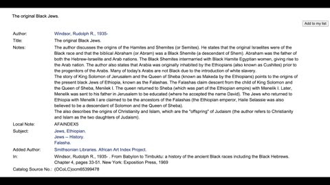 The Original Black Jews by Rudolf R. Windsor