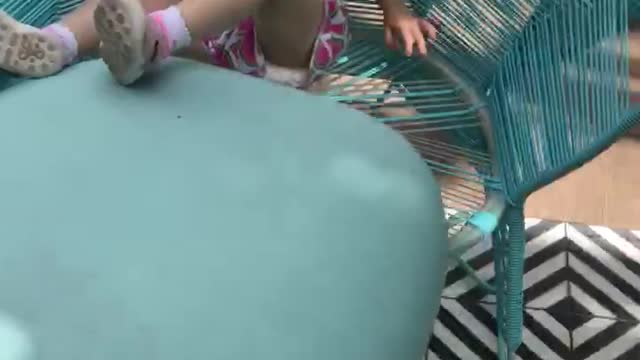 Just doing what she does best. Climbing