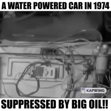 1974 - The Water Powered Car - ZERO POLLUTION!!!
