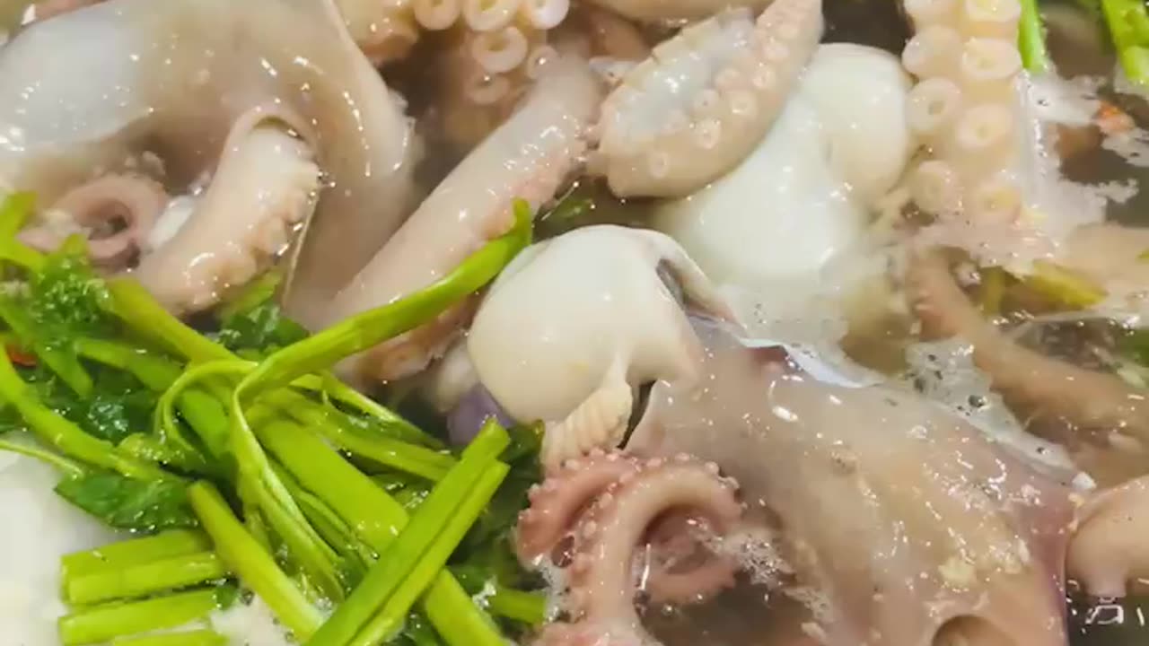 a hot octopus soup Webfoot octopus