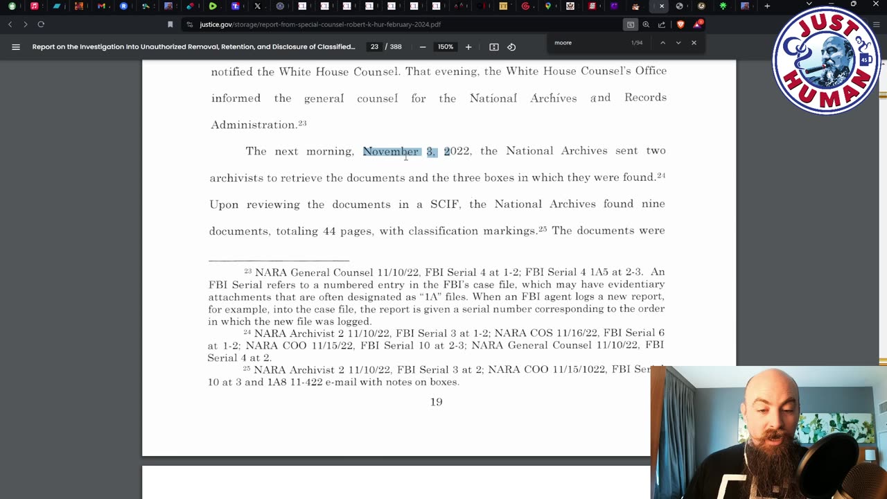 Special Counsel Hur, the FBI, NARA, and the "Missing" 9 Boxes from the Penn Biden Center