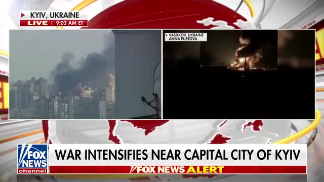 Smoke emerges near Ukraine capital Kyiv - Fox News Video