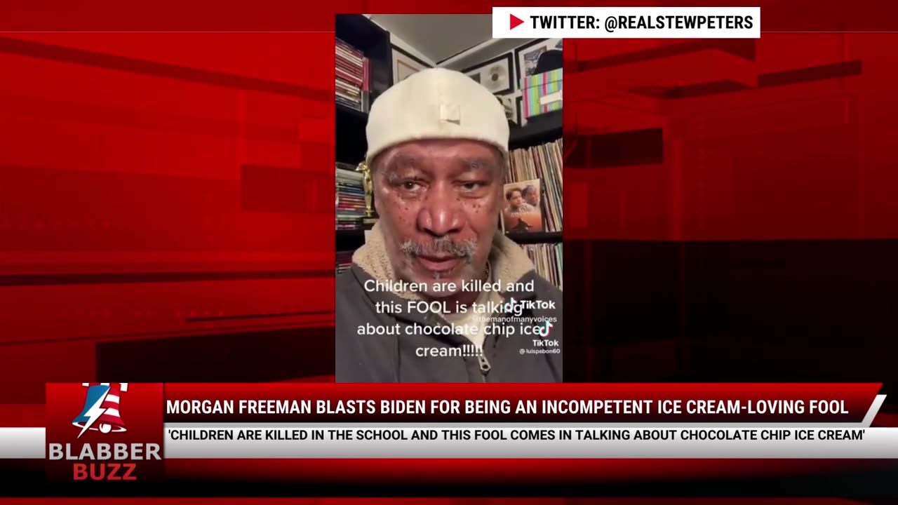 Morgan Freeman BLASTS Biden for being an incompetent ice cream-loving FOOL