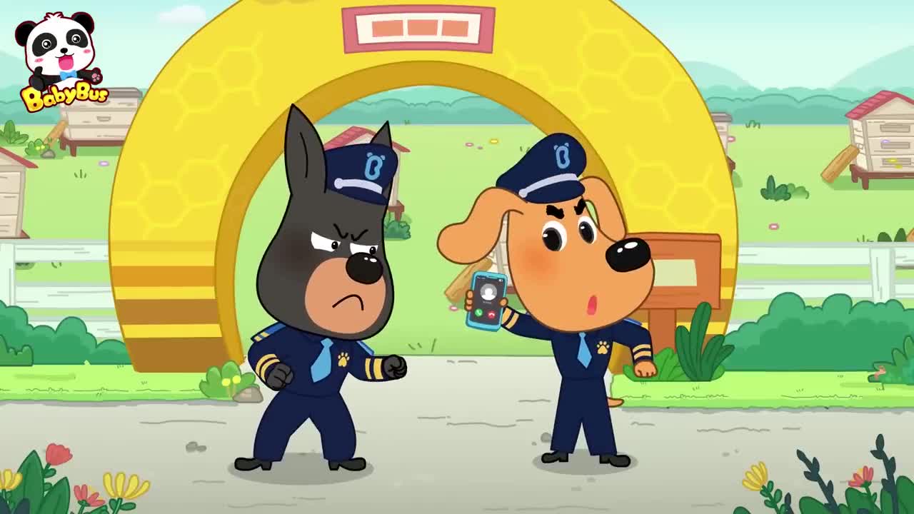 The Ghost out of Window Safety Cartoon Sheriff Labrador Kids Cartoon BabyBus