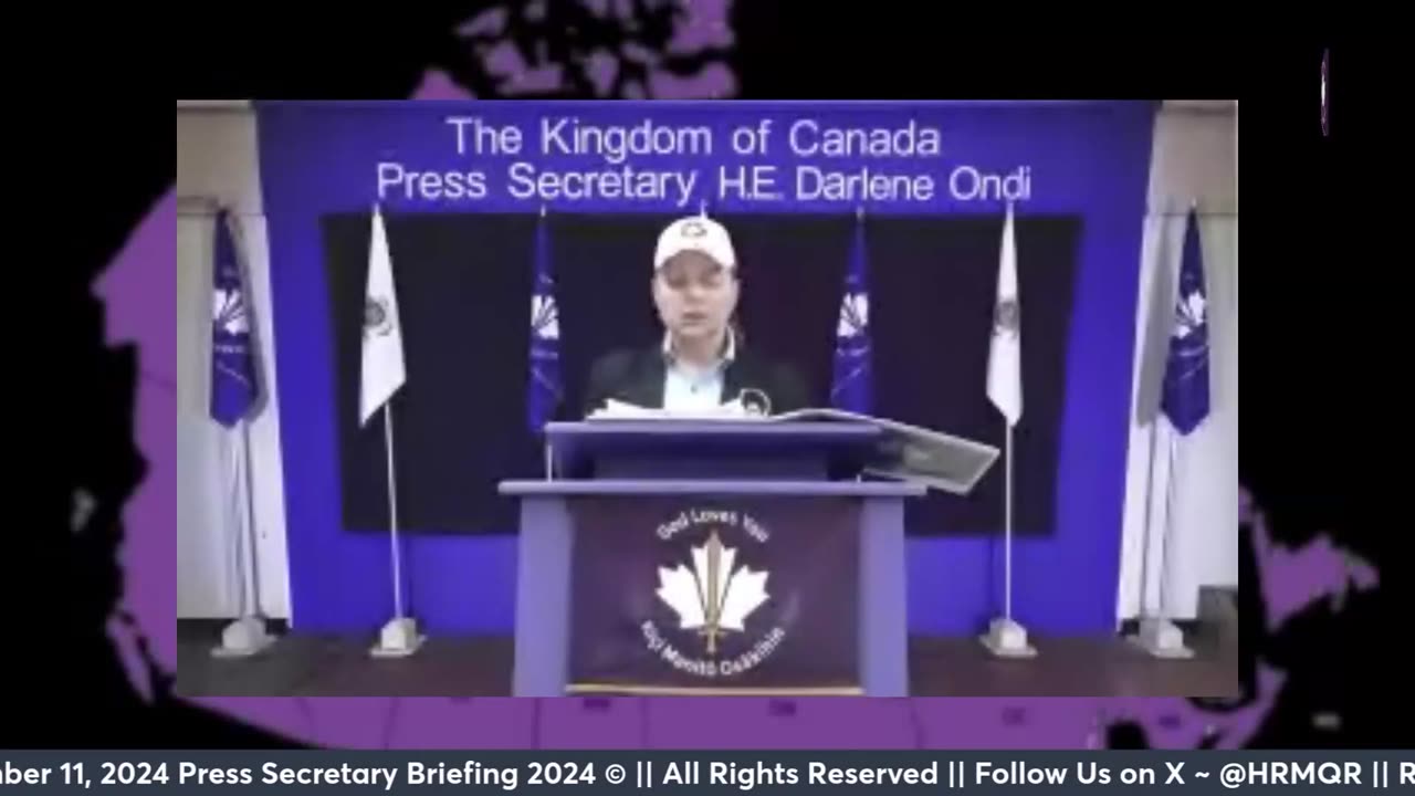 Kingdom of Canada Press Briefing w/ H.E. Darlene Ondi Dec. 11, 2024