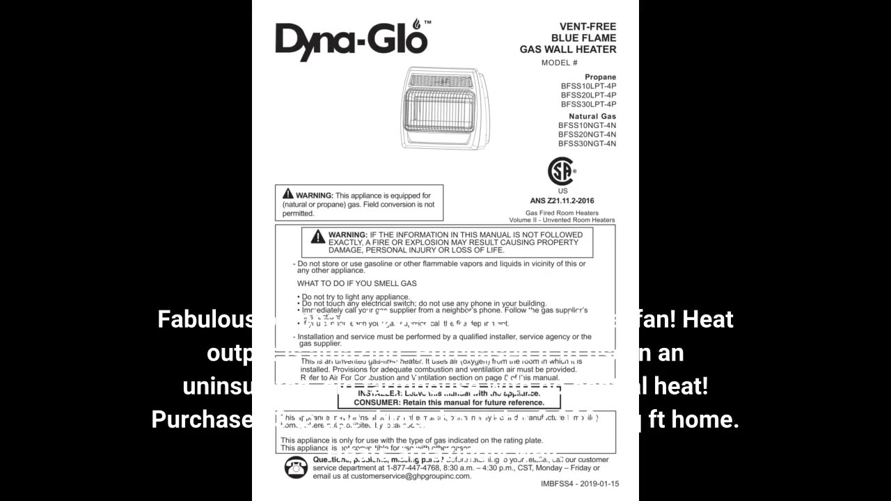 Dyna-Glo 20 000 BTU Liquid #Propane Blue Flame-Overview