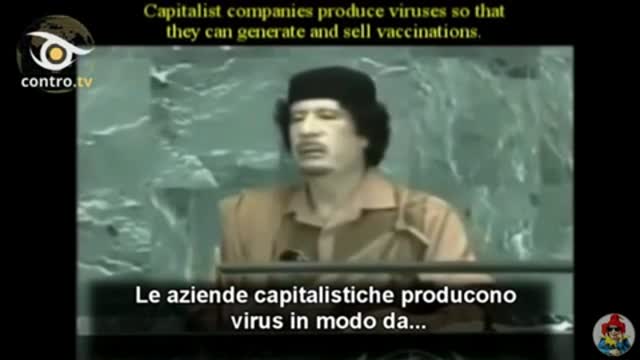 cosa diceva gheddafi sui vaccini.....