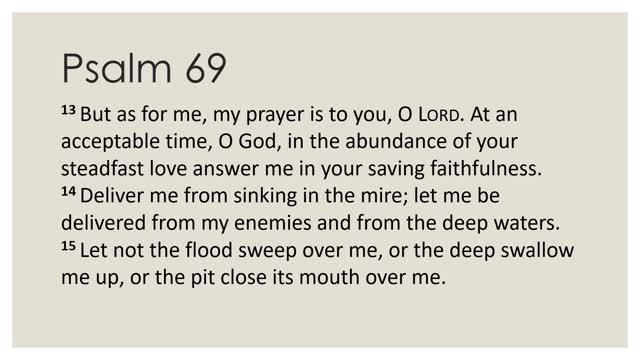 Psalm 69:1-18 Daily Devotion