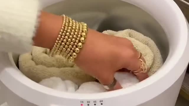 My new Bucket towel warmer