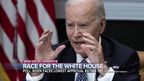 Biden's Approval Ratings Collapses, Hitting A New Low