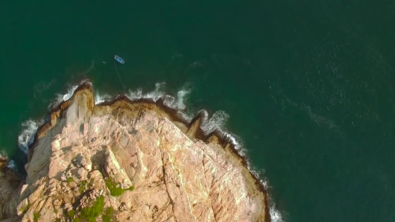 Cliff | Island | Sea View | Drone Aerial View |