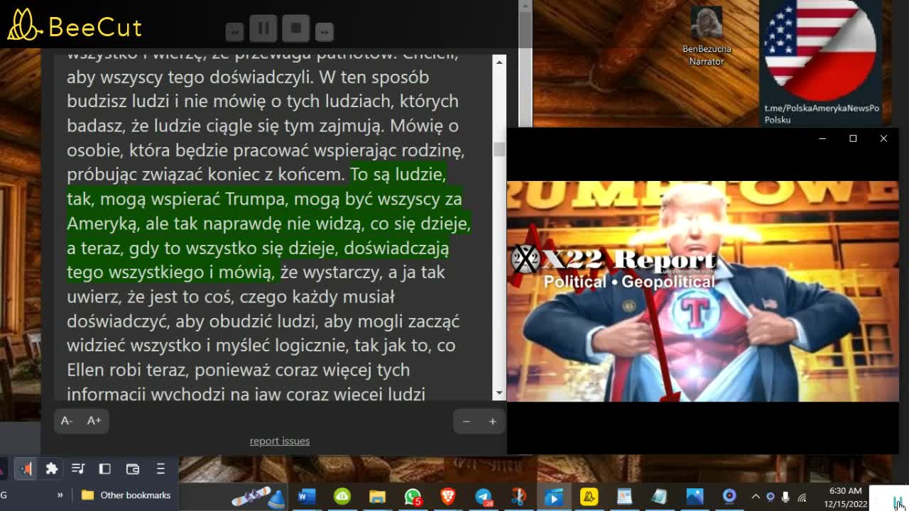 X22 REPORT 🔴odc. 2948b - Główne ogłoszenie Trumpa, że Ameryka potrzebuje superbohatera🔴12.15.22