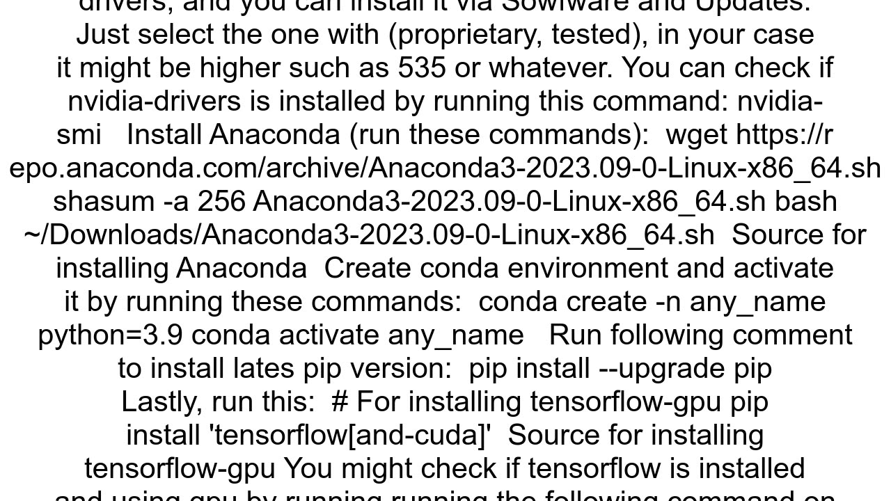 How to install tensorflowgpu from anaconda